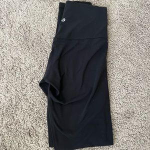 black lululemon align high-rise leggings 28”